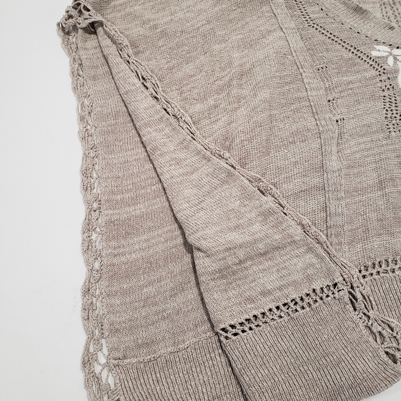 Free People Kona Pointelle Knit Poncho Cover-Up - Picture 6 of 9